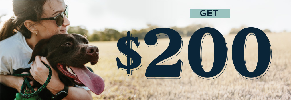 Girl with sunglasses on outside hugging her dog.